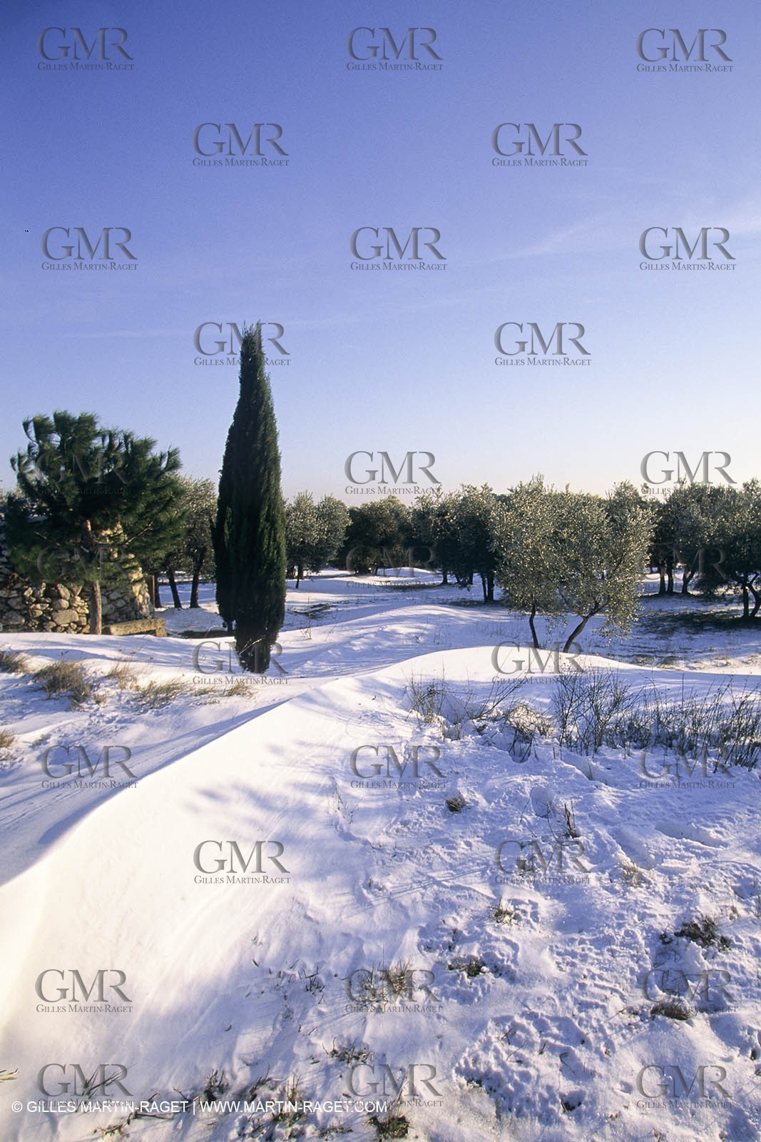 Provence under snow - Baux ed Provence