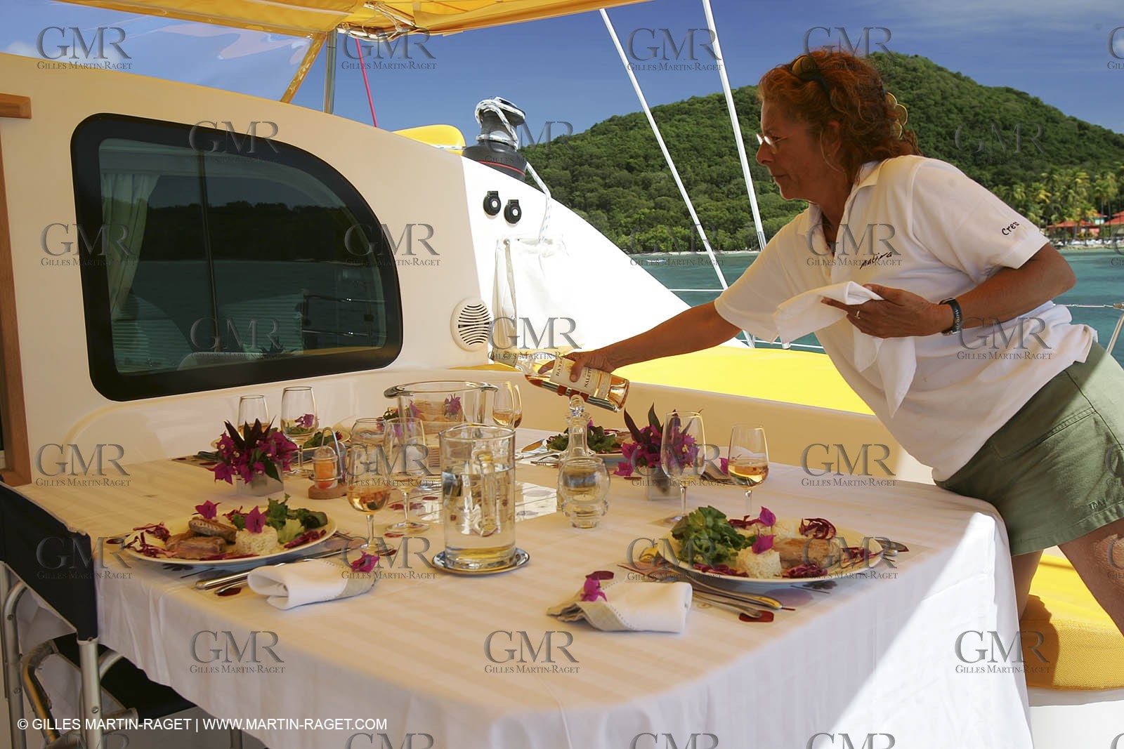 Caribean - Martinique - Privilege 585 - Matira  Voile - Croisière - Repas