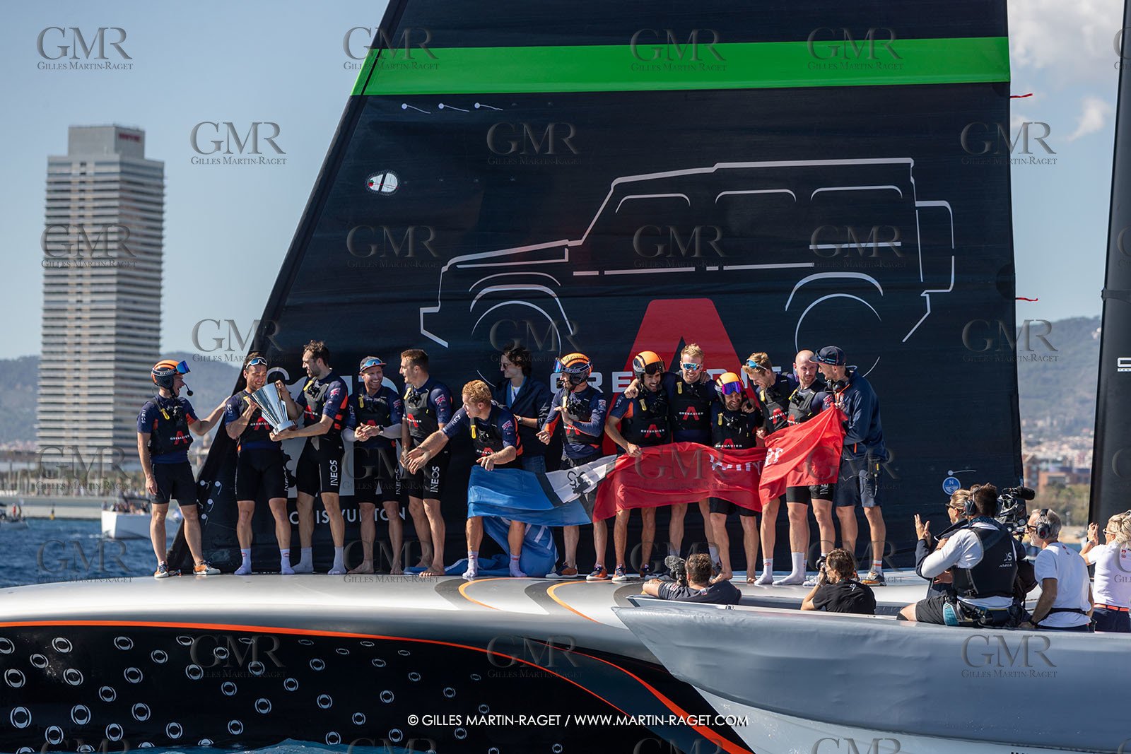 04 10 2024, Barcelona (ESP), 37th America's Cup, Louis Vuitton Cup Final, Race Day 7