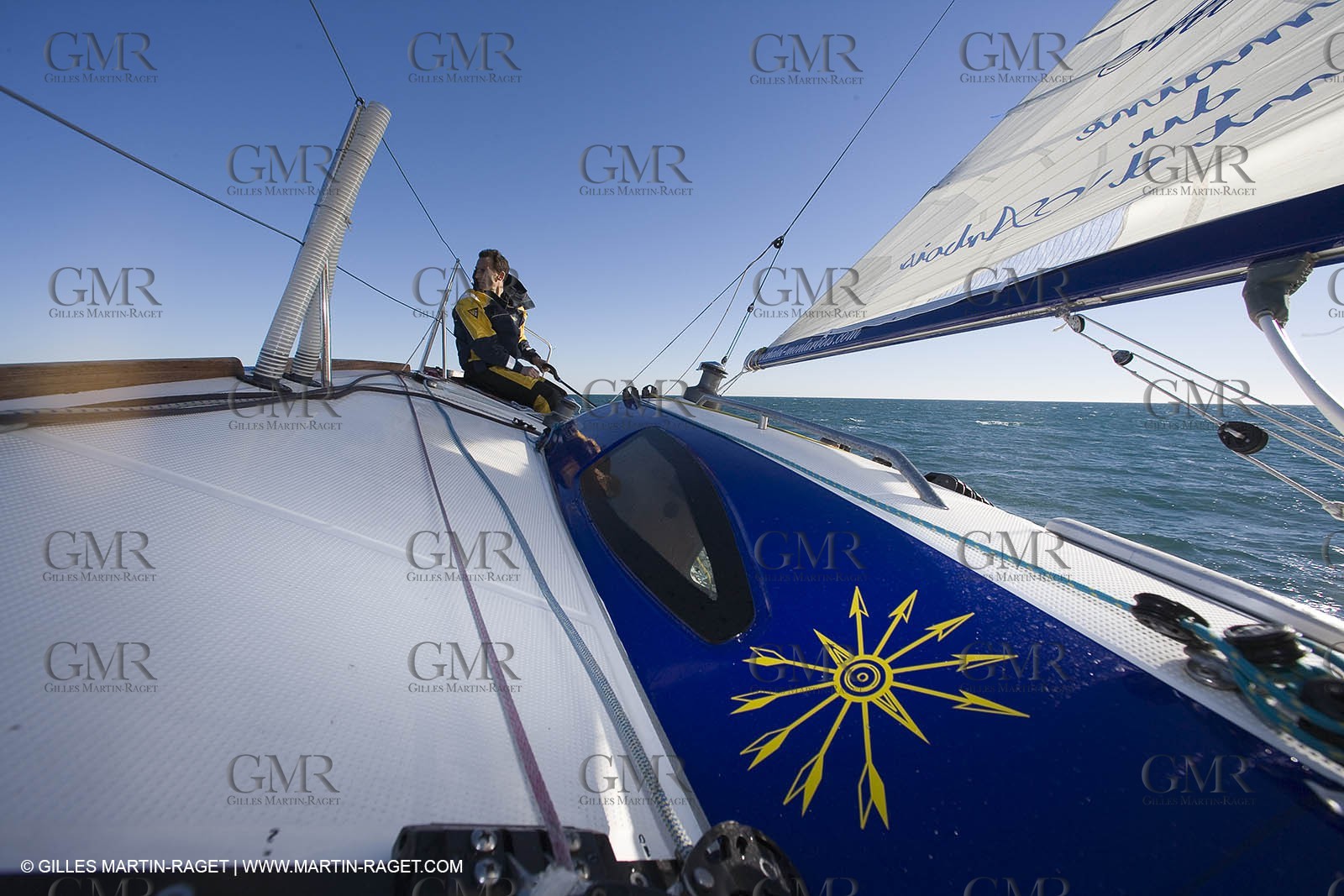 15 02 2007 - La Grande Motte (FRA) - Onedesign Figaro II - Thierry Duprey du Vorsent (Domaine de Monts d'Arbois)