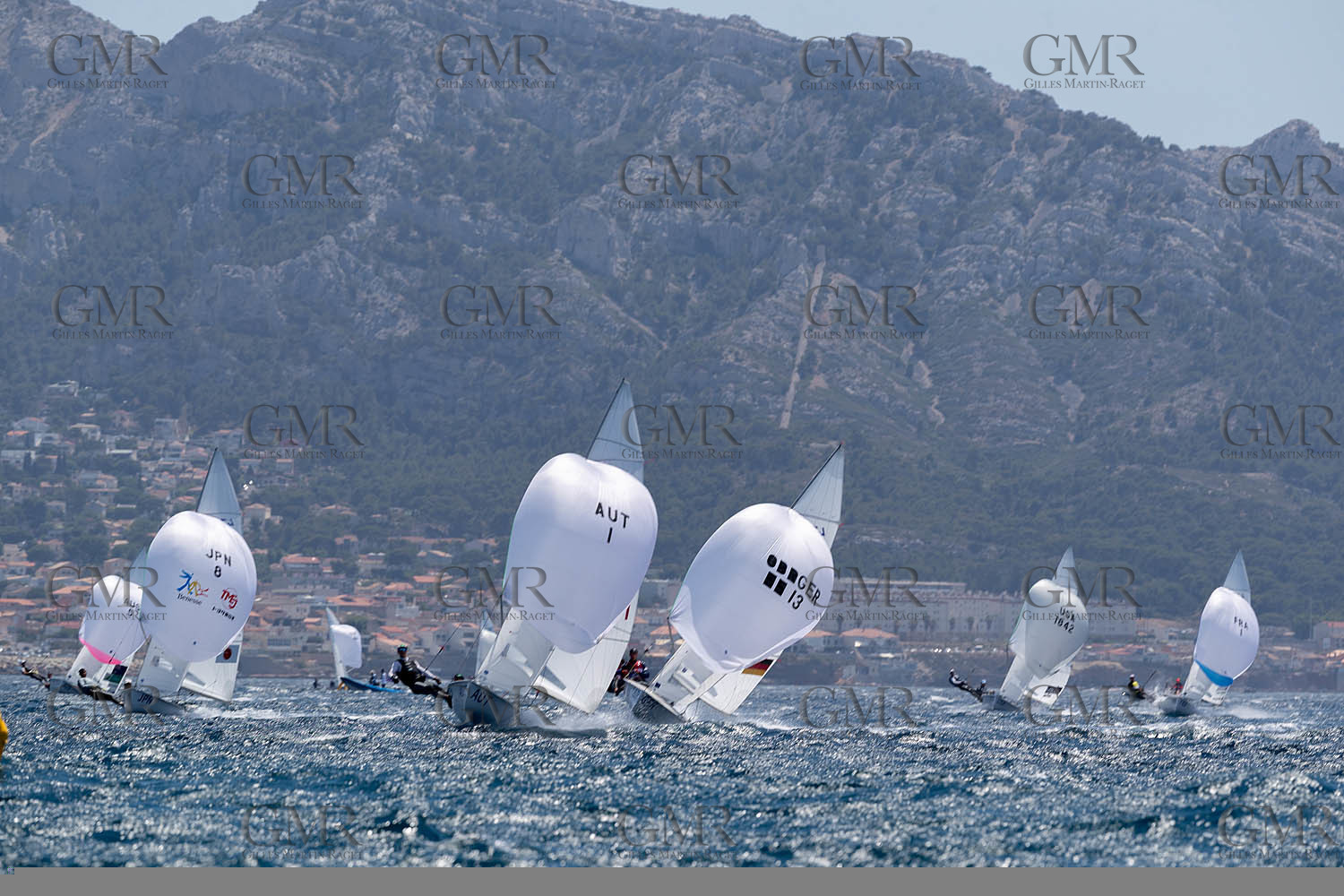 15 07 2023, Marseille (FRA), Paris 2024 Olympic Games Sailing Test Event, Day 6, 470 Medal Race
