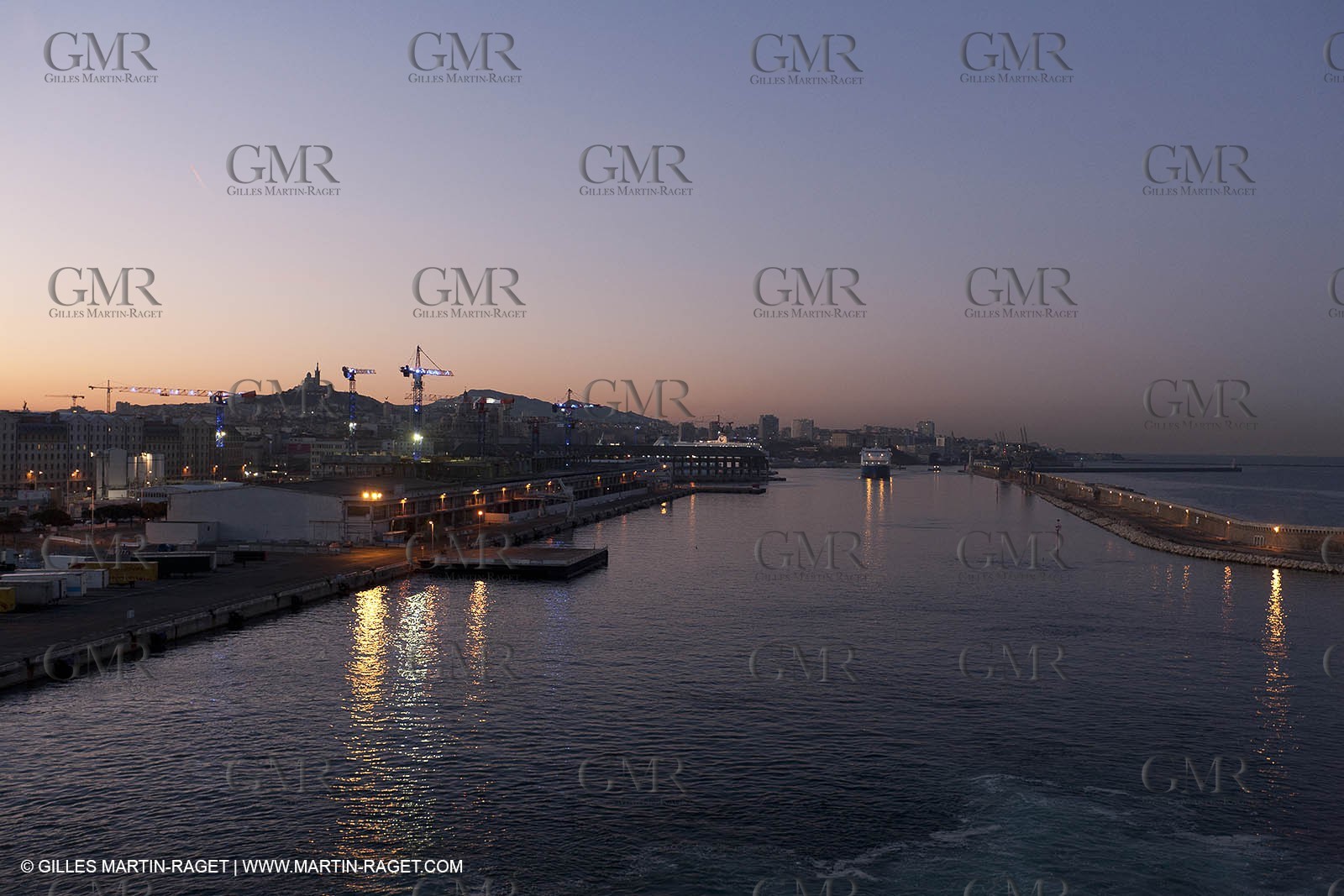 17 02 2012 - Marseille (FRA,13) - Arrival in Marseille harbour onboard ferry Piana (La Meridionale Corp.)