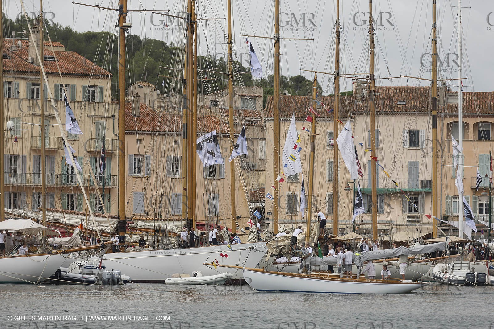 30 09 2014, Saint-Tropez (FRA,83), Voiles de Saint-Tropez 2014, Day 2, hommage à Yves Carcelle, propriétaire de Runa VI