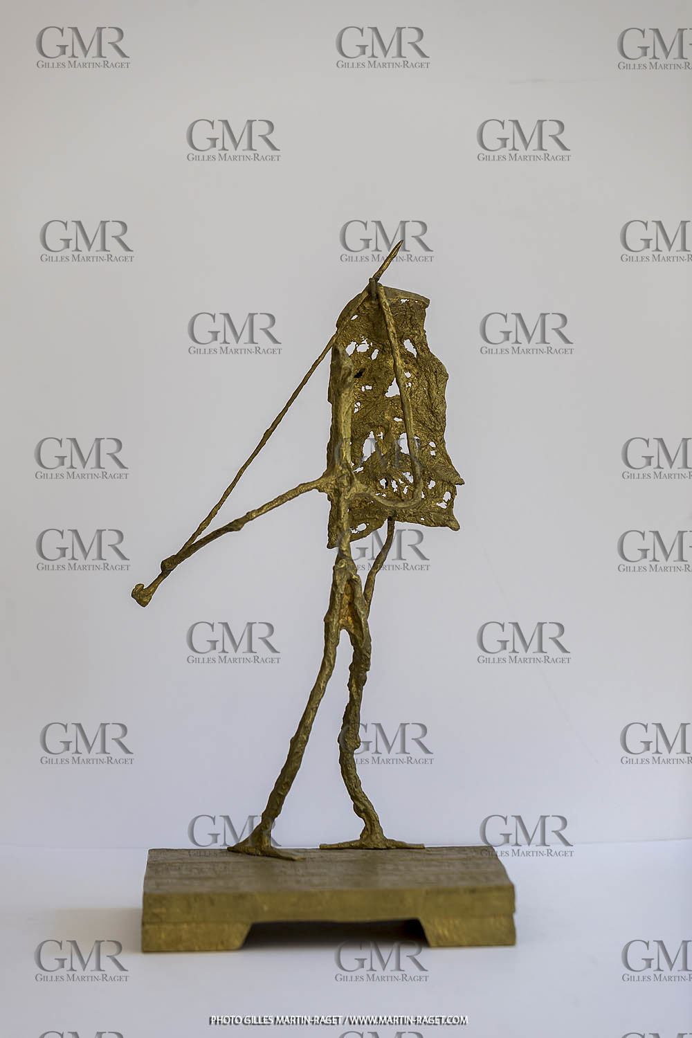 05 08 2019, Marseille (FRA,13), Oeuvre de Germaine Richier, Don Quichotte à l'aile de moulin, 1949, Bronze naturel nettoyé, Epreuve d'exposition, Fondeur L. Thinot, Paris, 56,5 x 31 x 29 cm, Collection famille Germaine Richier