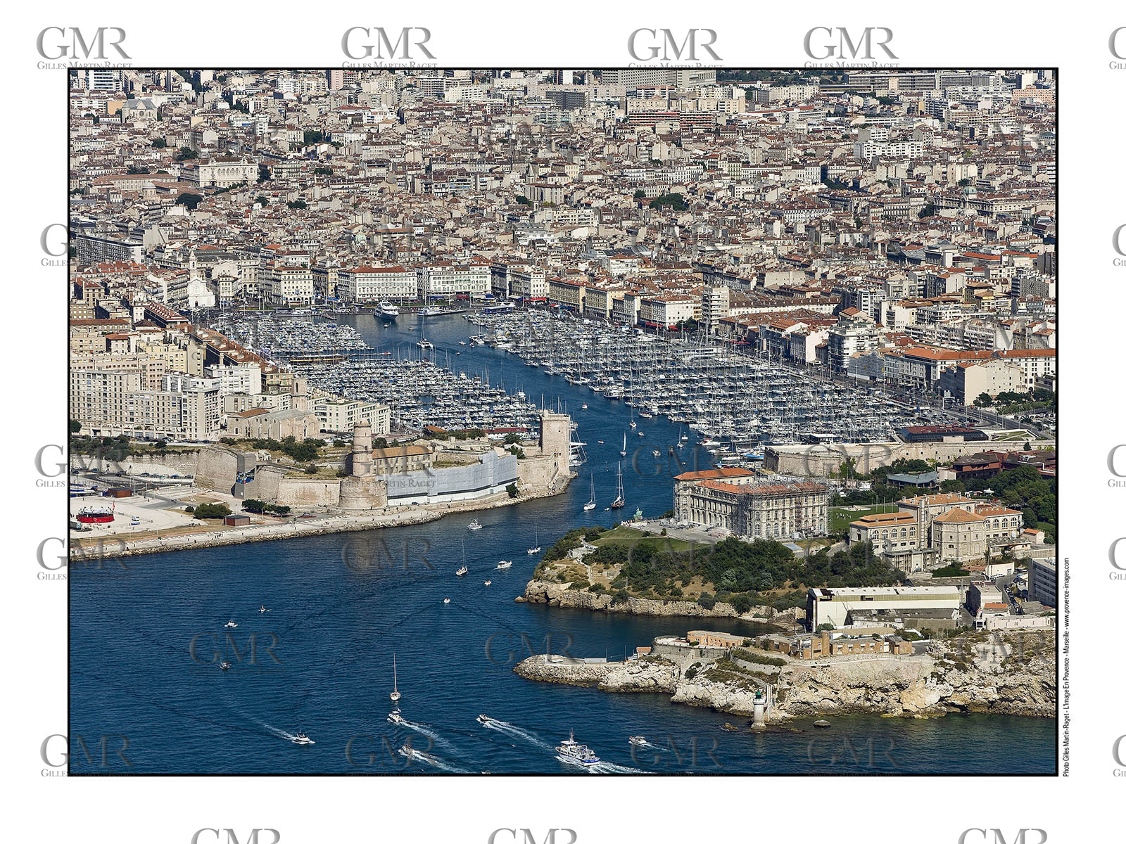 Marseille - Vieux Port - Aerial view