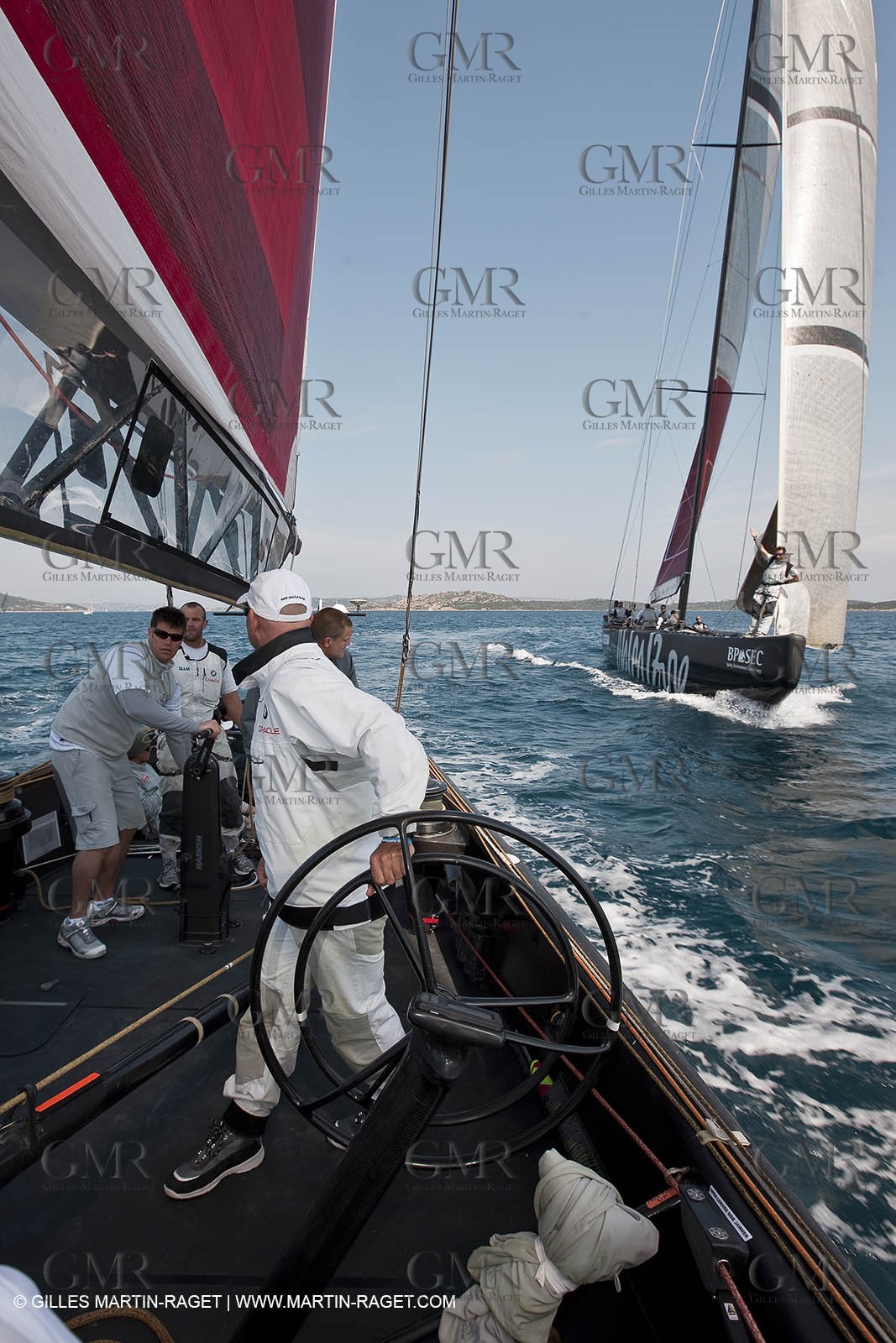 19 05 2010 - La Maddalena (ITA, Sardinia) Louis Vuitton Trophy - BMW ORACLE Racing - Training