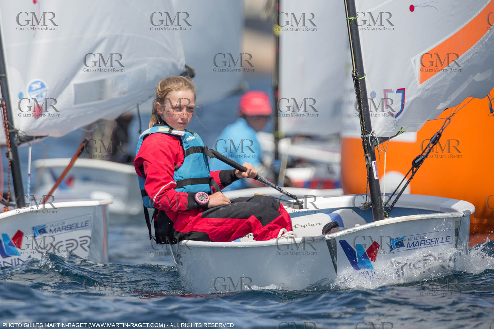 14 04 2016, Marseille (FRA,13), SNIM Dériveurs, Coupe Internationale de Printemps Optimist, Day 4