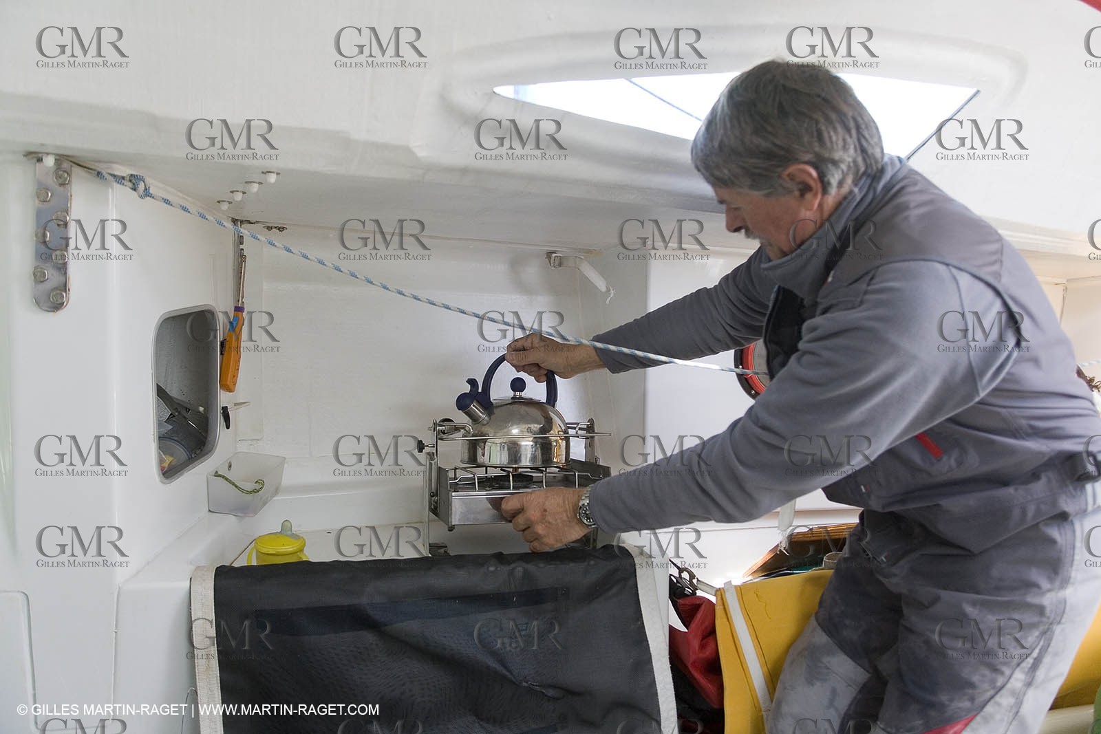 27 03 08- La Grande Motte- (FRA,34) Transat AG2R 2008- Jean-Paul Mouren- Laurent Pellecuer