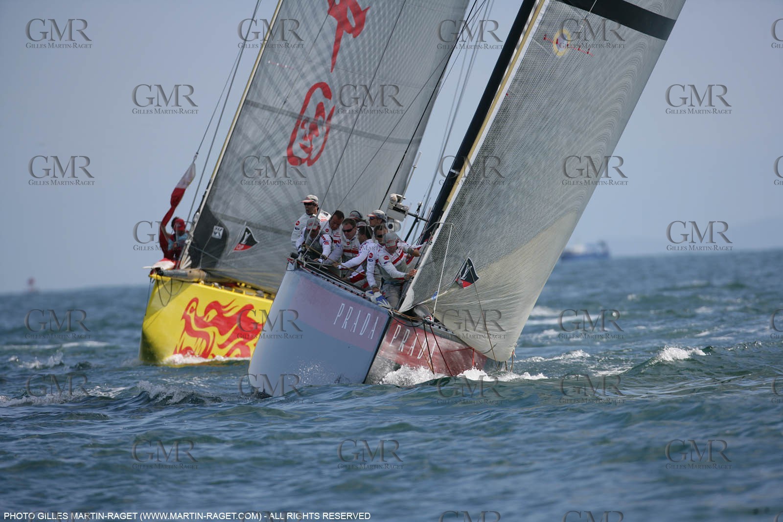 29 04 2007-Valencia (Spain)- 32nd America's Cup - Louis Vuitton Cup - RR2 - Day1 - BMW ORACLE Racing
