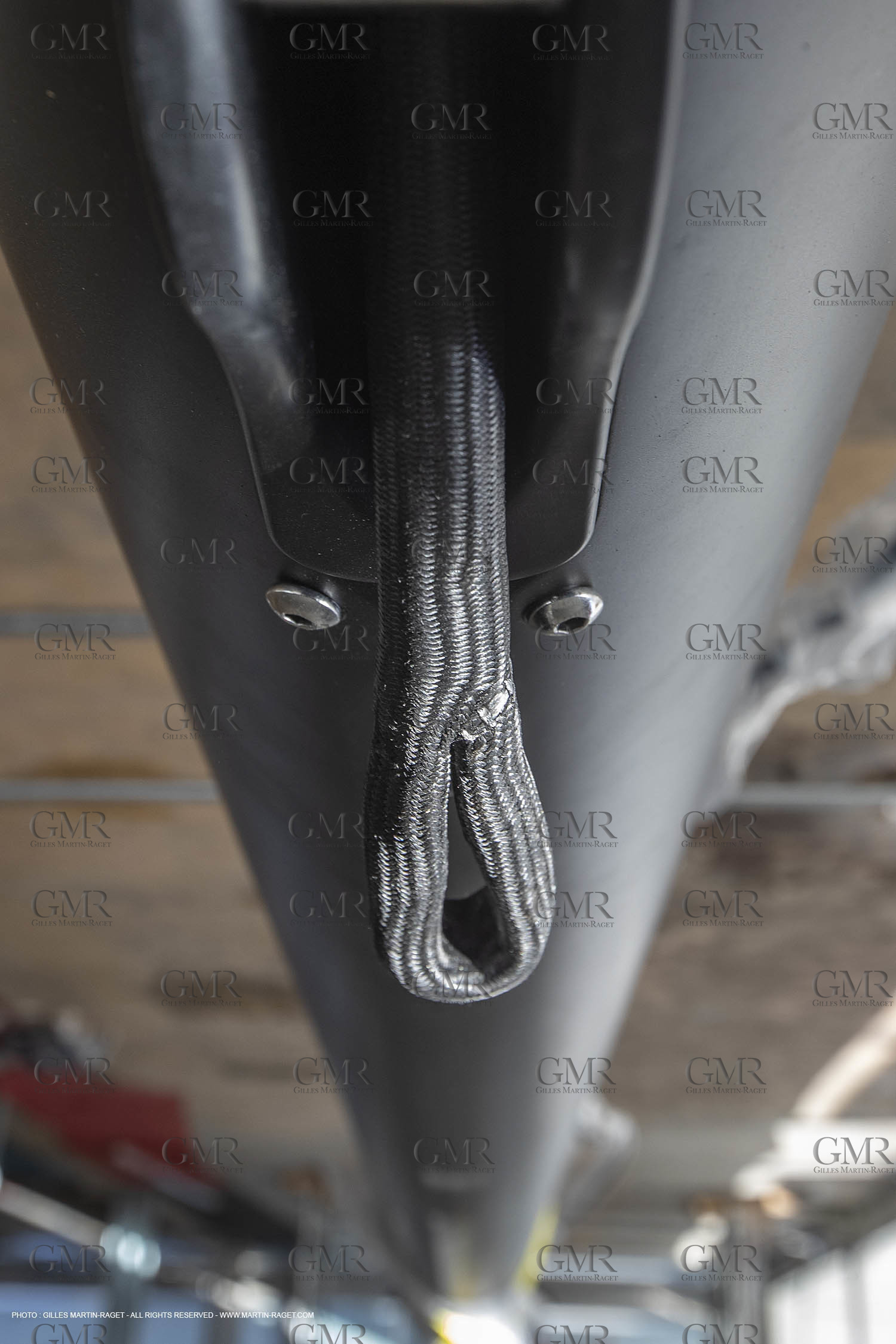 29 10 2018, La Grande Motte (FRA,30), Chantier Gunboat, construction du Gunboat 68, détail tube mât