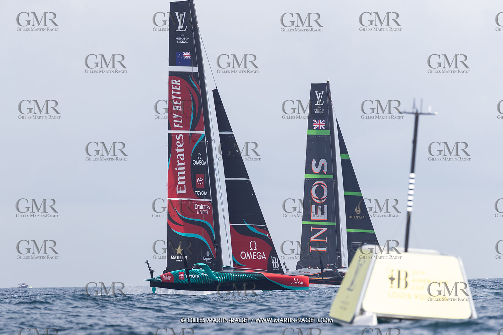 12:10 2024, Barcelona (ESP), Louis Vuitton 37th America's Cup, Final Match, Race Day 1, Race 1