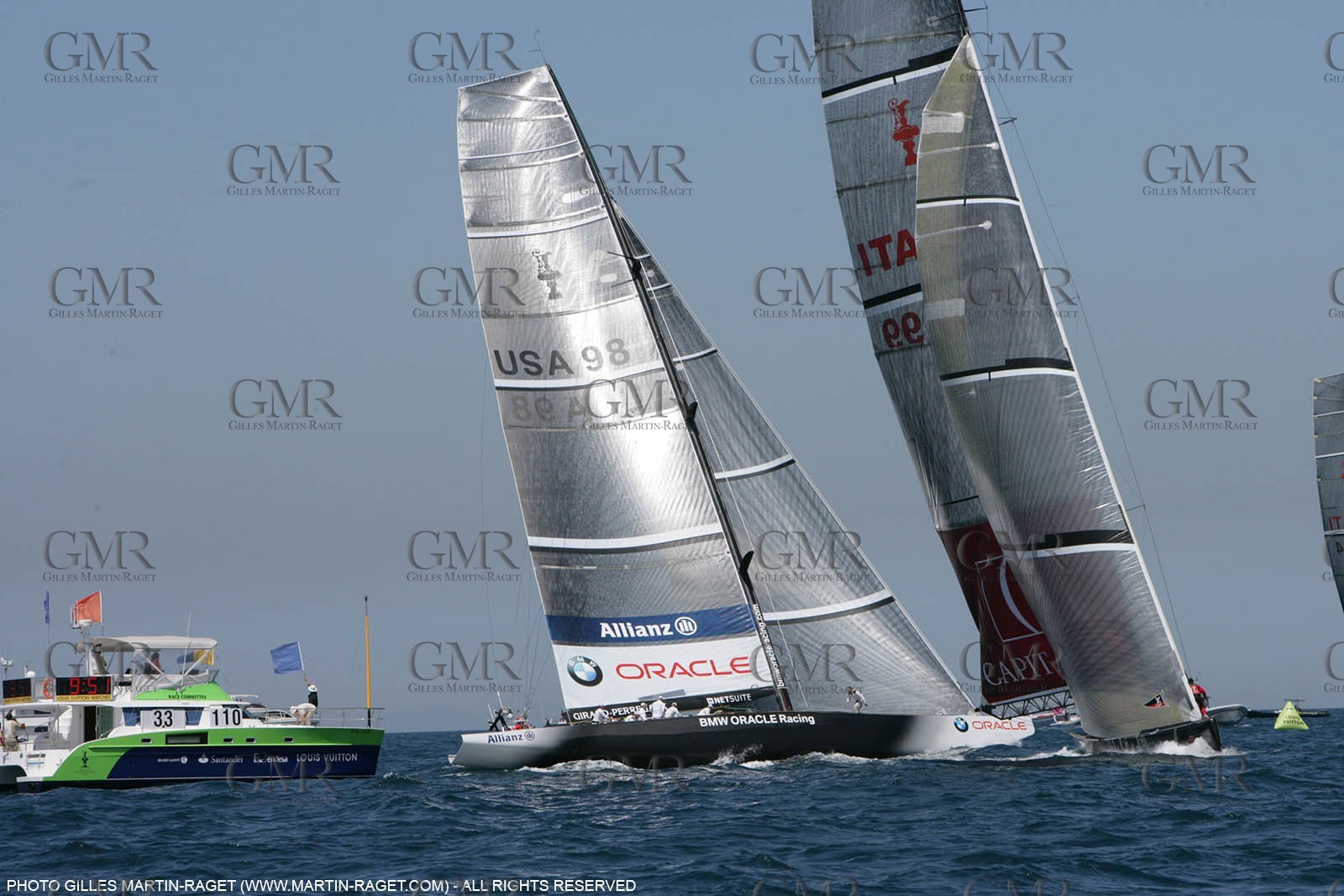 7 05 2007-Valencia (Spain)- 32nd America's Cup - Louis Vuitton Cup - RR2 - Day 9 - BMW ORACLE Racing