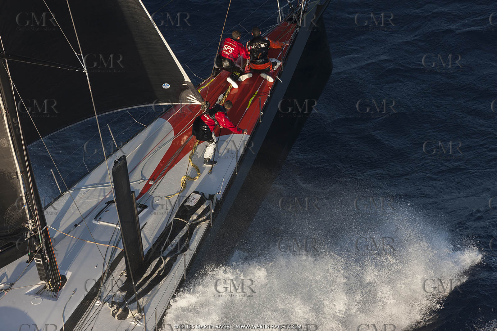 09 10 2017, Calvi (FRA,20), VOR 70 Babsy, Tentative de record autour de la Corse à la voile, skipper Franck Cammas