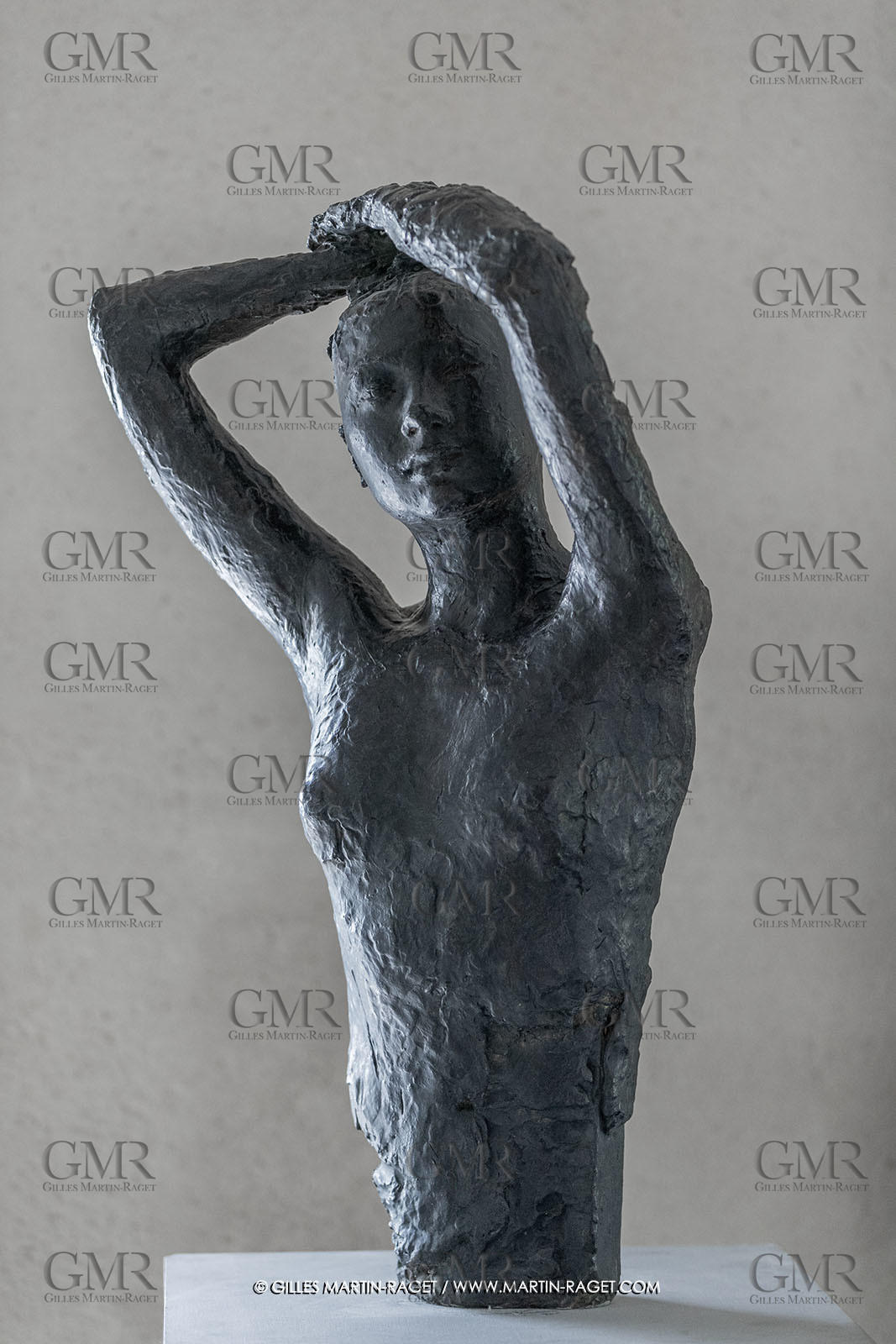 01 06 2023, St Rémy de Provence, Oeuvre de Germaine Richier, Sava Alexandra 1944, bronze patiné foncé, Exemplaire d'exposition, fondeur : Susse, Paris, 82,5 x 50 x 37 cm, collection famille Germaine Richier