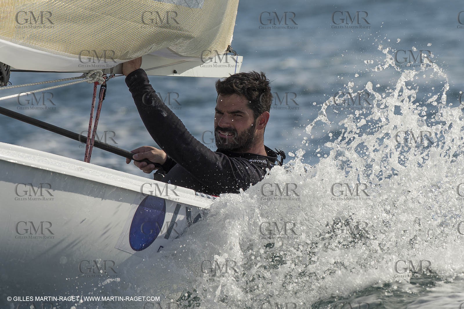 14 02 2014,  Cannes (FRA,06), FINN Cannes International Sailing week - Thomas Lebreton (FRA)