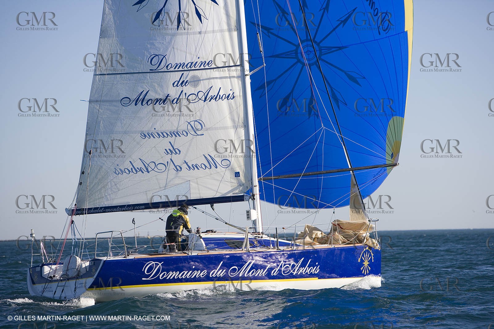 15 02 2007 - La Grande Motte (FRA) - Monotype Figaro II - Thierry Duprey du Vorsent (Domaine de Monts d'Arbois)