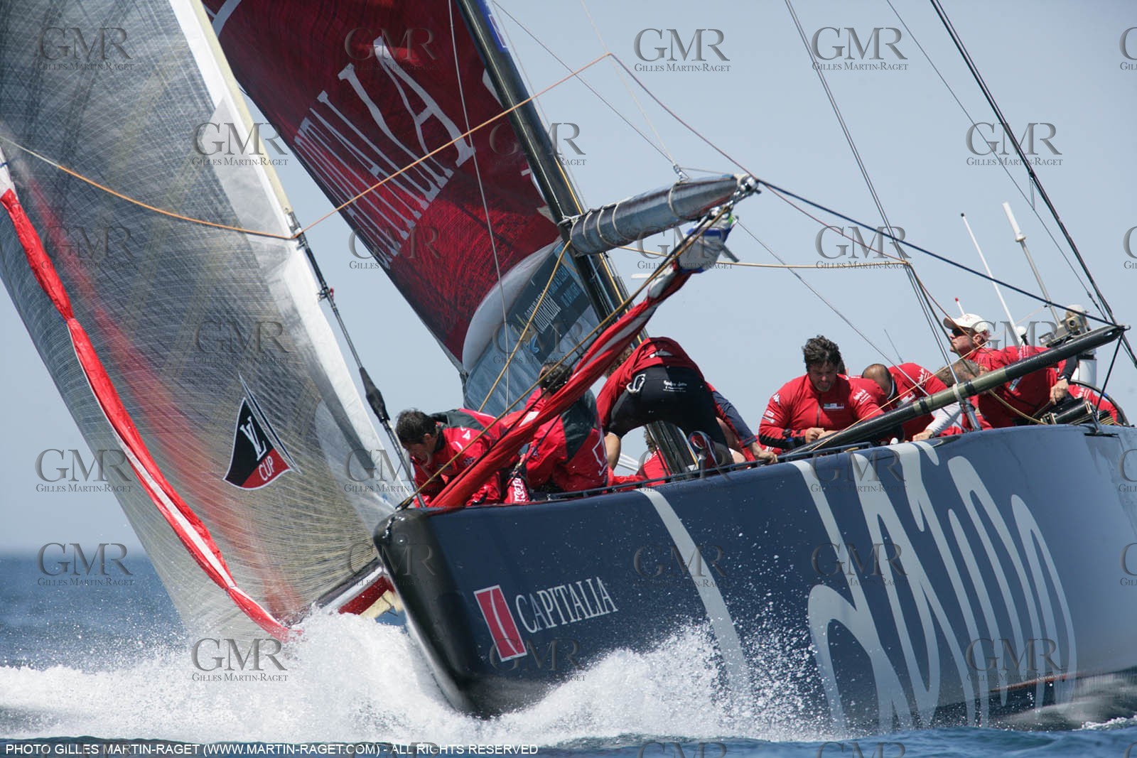 7 05 2007-Valencia (Spain)- 32nd America's Cup - Louis Vuitton Cup - RR2 - Day 9 - BMW ORACLE Racing