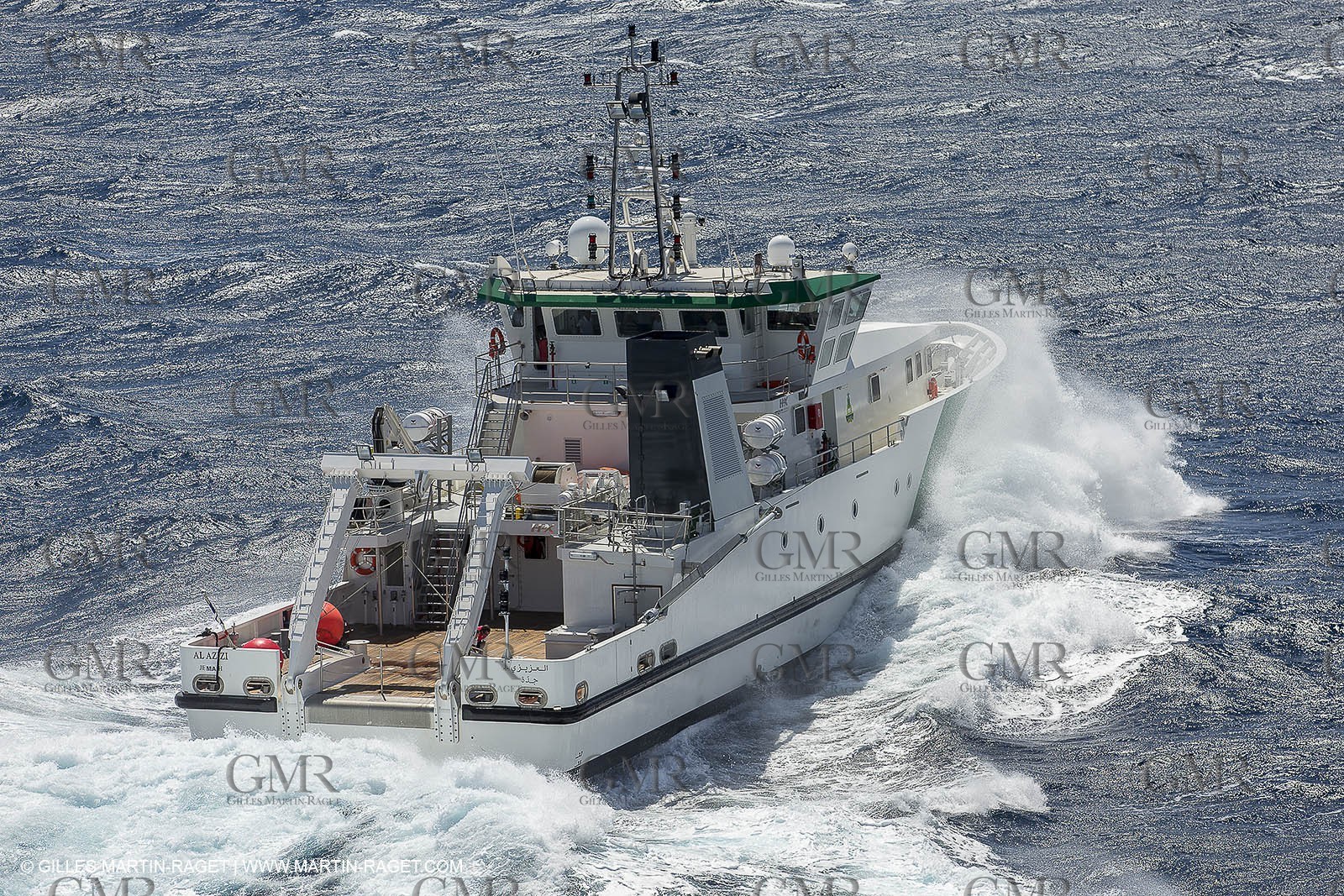 Al Azizi -  H2X boatyard - Oceanographjic research ship - Sea trials off La Ciotat (FRA,13) - 29 07 2014