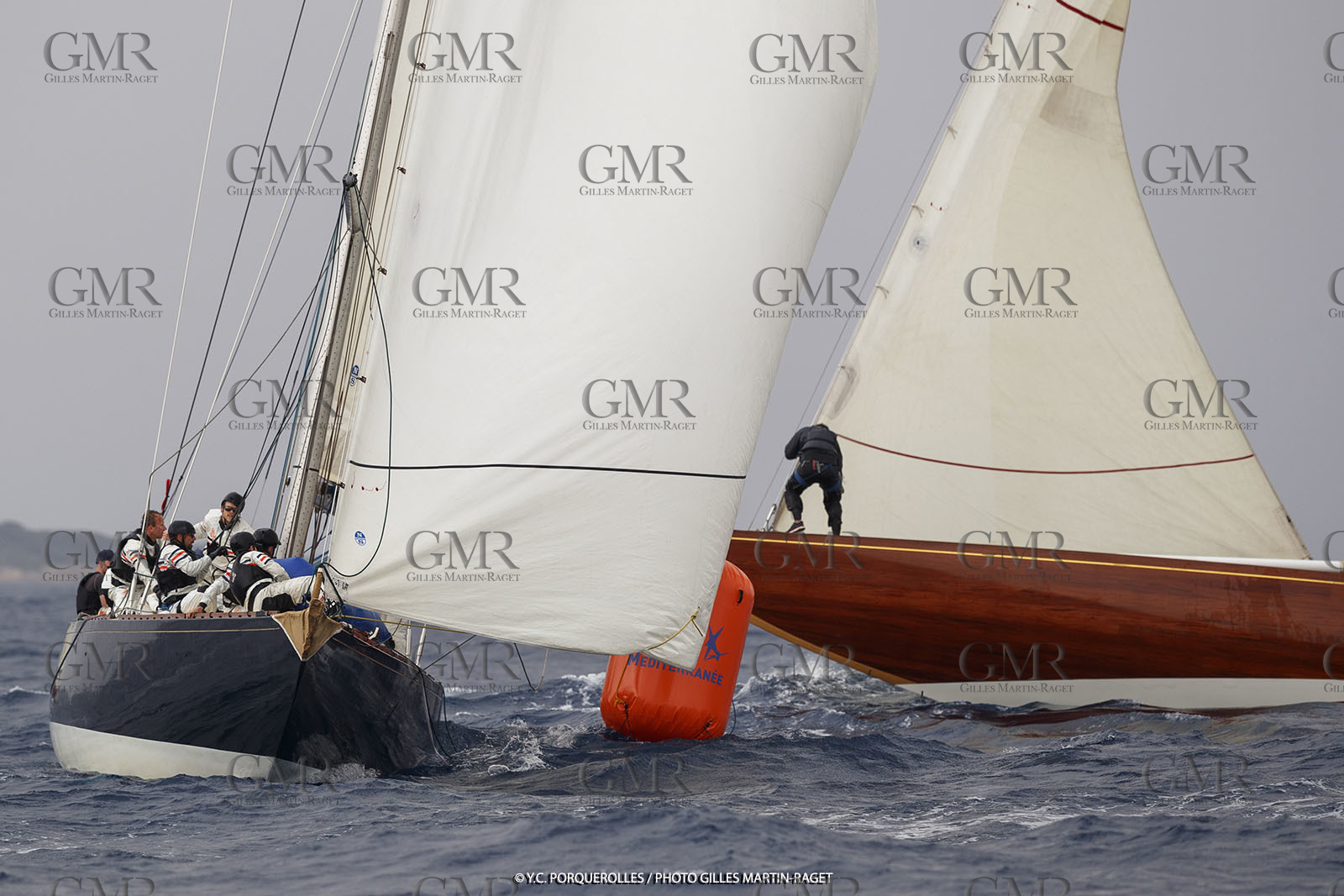 19 06 2024, Porquerolles Island (FRA), Championnat du monde des 12 m JI 2024, Race Day 1