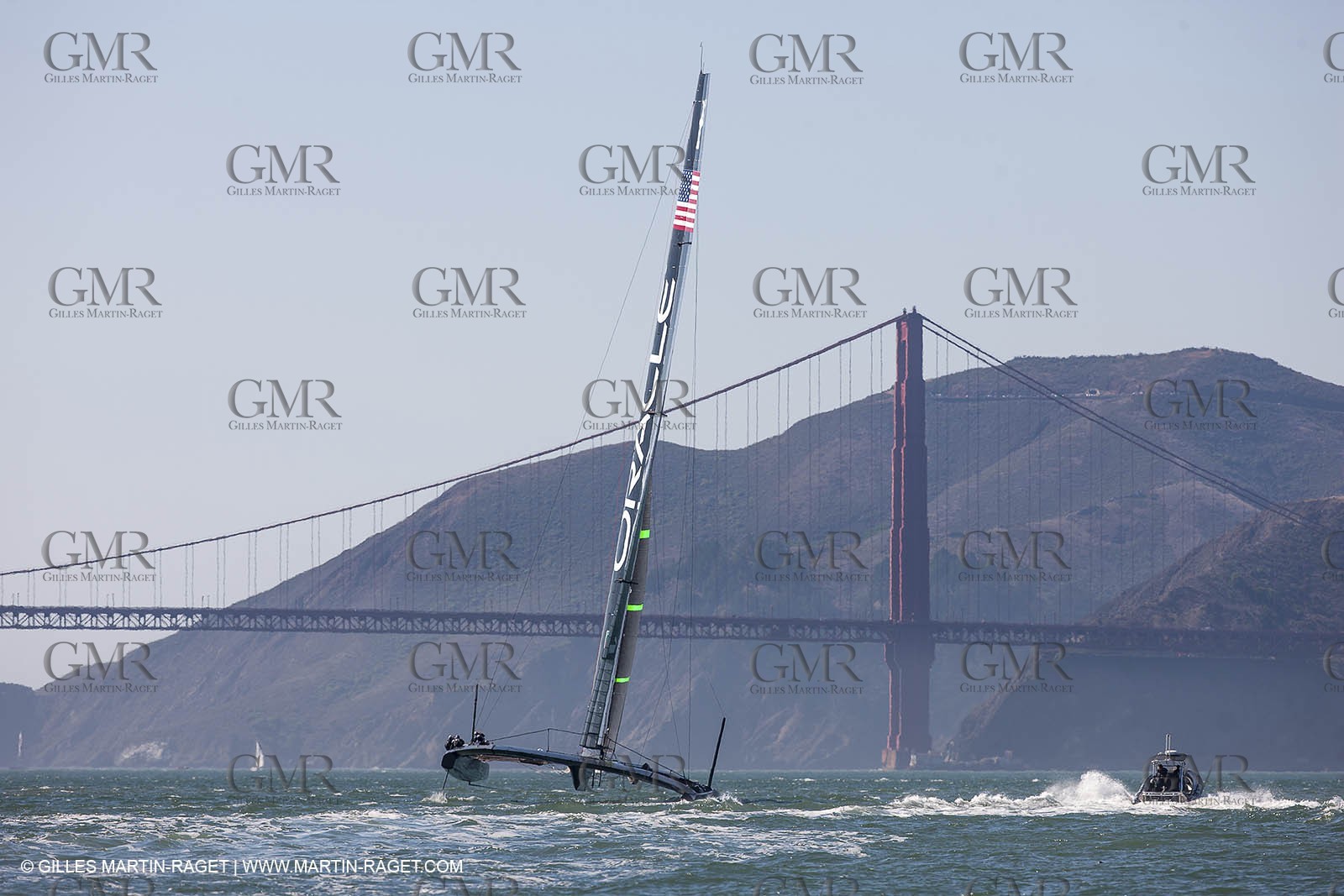 01 10 2012, San Francisco (USA,CA), 34th America's Cup, ORACLE Team USA AC72 training